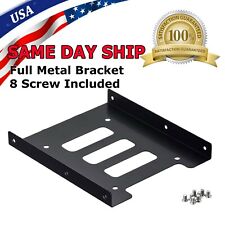 1X 2.5" to 3.5" Bay SSD Metal Hard Drive HDD Mounting Bracket Adapter Dock Tray
