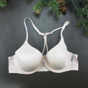 Aerie Bra Size 36B Beige Lace Padded Underwire Adjustable Clasp Back - Picture 1 of 10