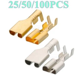 Sumitomo Auto 6,3mm Spaten Crimpkontakte Buchsenkontakt Buchse Stecker Kontakt - Picture 1 of 4