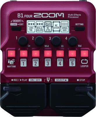 Zoom B1 FOUR Bass Multi-Effects Processor Ped...