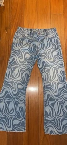 Wonder Nation Girls Fashion Flare Blue Heart Jeggings Size XXL (18) NWT - Picture 1 of 4