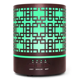 umidificatore ultrasuoni Diffusore di Aromi Elettrico con 7 colori LED 300ml - Foto 1 di 9