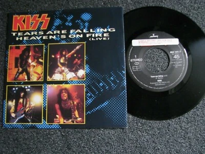 KISS-Tears are Falling 7 PS-1985 Holland- Mercury-Sample-884 141 7 - Bild 1 von 2