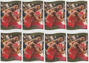 1997/8 UD Collector's Choice Michael Jordan & Pippen Memorable Moments Lot of 8