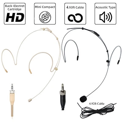 Headset Microphone for Sennheiser ew100 sk100 G2 G3 G4 Wireless earset microfone - Image 1 of 4