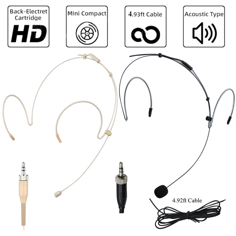 Headset Microphone for Sennheiser ew100 sk100 G2 G3 G4 Wireless earset microfone - Image 1 of 4