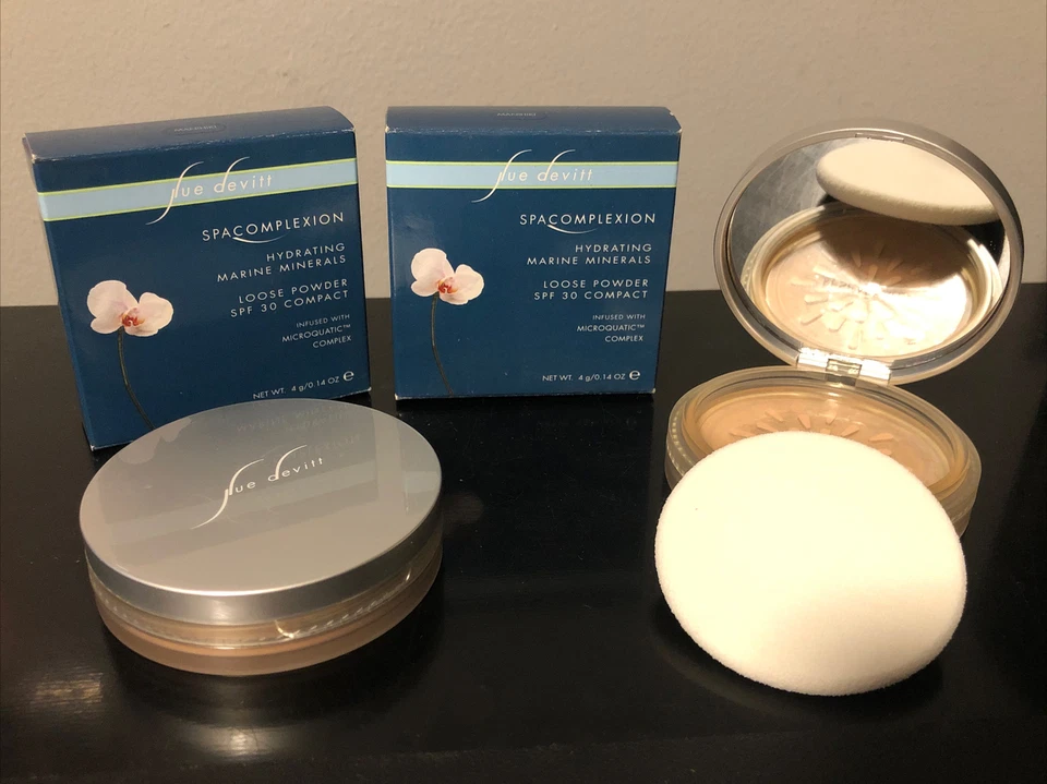 2X Sue Devitt Spa Complexion Hydrating Marine Minerals Loose Powder Manihiki - Image 1 of 4