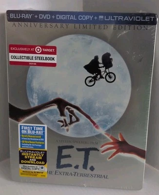 ET Extra-Terrestrial SteelBook Blu-ray DVD Digi [1982] Target Exclusive No Dents - Image 1 of 3