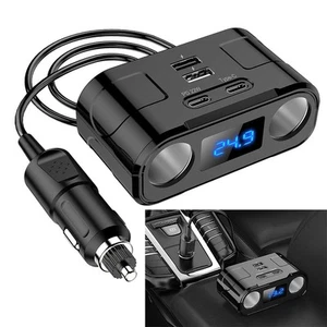 12V 24V Car Adapter 60W PD Quick Charge In-car Charging Compact And Easy To Use - Zdjęcie 1 z 12