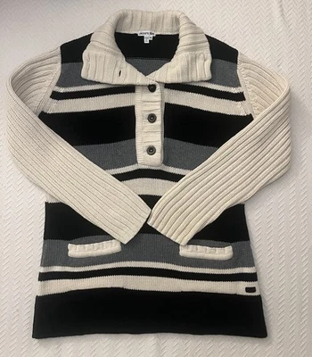 Mini vestido suéter a rayas vintage de Lacoste para mujer talla 46/US XL Foto 1 de 4