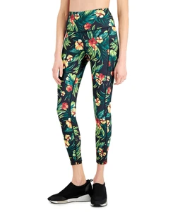 Leggings para mujer ID Ideology tropicales con bolsillo lateral 7/8, regulares y pequeños, creados - Imagen 1 de 3