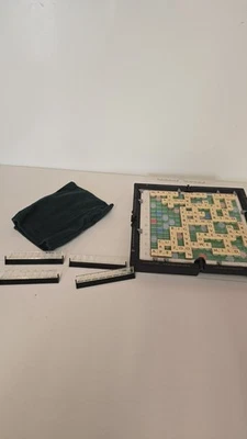 Travel Scrabble Folding Hard Case, Complete All 100 Clip in Tiles VGC - Image 1 of 4