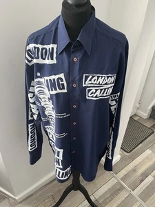 The Clash London Calling Blue L/S shirt size L chest 46 - Imagen 1 de 5