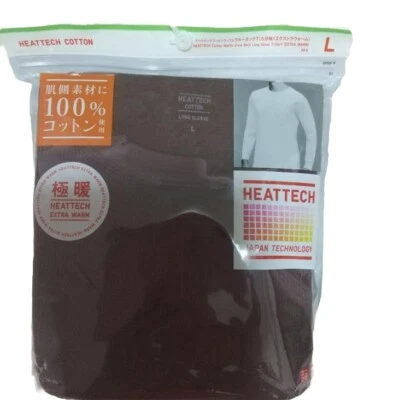 Uniqlo Hombres Heat Tech Extra Cálida Cuello Redondo Waffle Térmica Manga Larga Camisa Talla L Foto 1 de 4