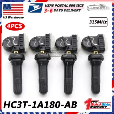 SET 4 HC3T-1A180-AB Tire Pressure TPMS Sensor For LINCOLN Ford F-450 F-250 F-350 - Image 1 of 4