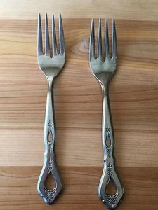 2 forchette per insalata ballata autunnale inox Stanley Robert Rogers traforato floreale - Foto 1 di 4