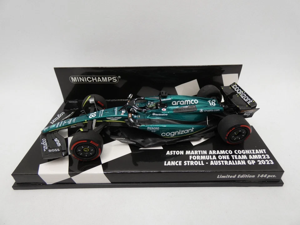 Aston Martin Aramco Cognizant #18 Passeggiata Gp 2023 MINICHAMPS 417230318