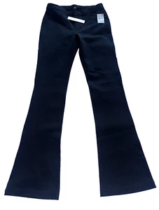 Sanctuary Anthropologie Black Flare Pants Women's S Small Stretch Pull On NWT - Picture 1 of 8