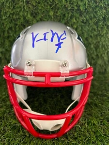 VINCE WILFORK AUTOGRAPHED N.E. PATRIOTS MINI HELMET - PATRIOTS LEGEND WITH COA - Picture 1 of 5