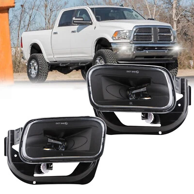 Par de luces antiniebla LED para parachoques Dodge Ram 1500 2500 3500 2009-2018 Foto 1 de 4