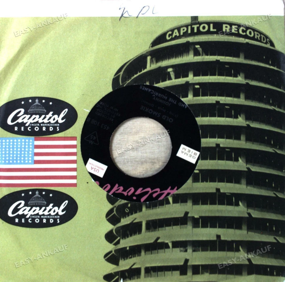 Johnny And The Hurricanes - Oh Du Lieber Augustin / Old Smokie 7in 1961 ' - Image 1 of 1