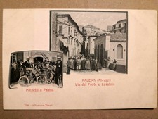 Cartolina Chieti Abruzzo PALENA Via del Ponte e Lavatoio_Michetti a Palena