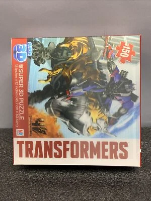 TRANSFORMERS Super 3D 150 Piece Jigsaw Puzzle 18" X 12"  Dinobot Grimlock New - Image 1 of 4