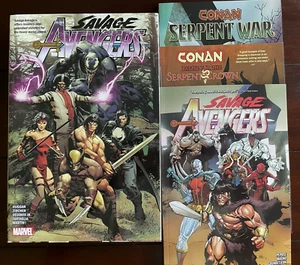SAVAGE AVENGERS Omnibus DM & Conan TPB Set Serpent War Serpent Crown - Picture 1 of 12