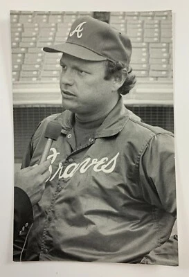 Postal de béisbol vintage de Terry Forster (1983) Atlanta Braves PCAB Foto 1 de 2