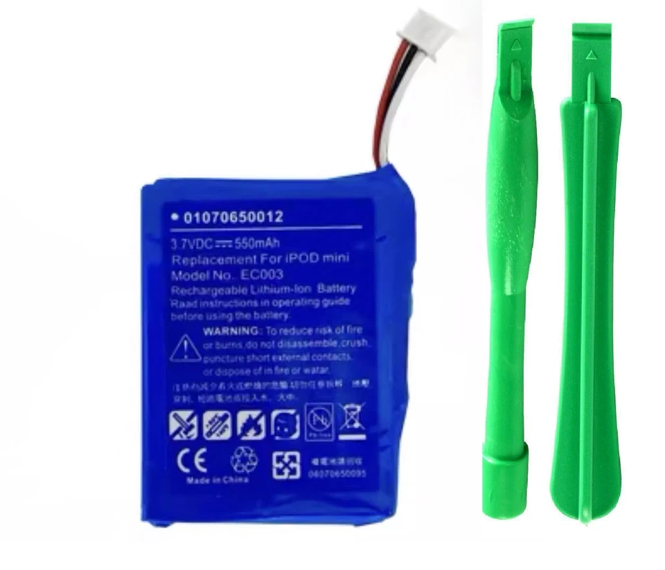 Batería de repuesto con herramientas para ipod mini 1ª 2ª generación A1051 nueva Foto 1 de 1