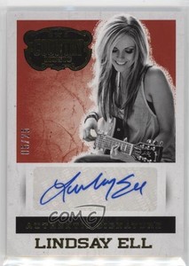 2014 Panini Country Music Authentic Signatures Gold /25 Lindsay Ell Auto 2p2
