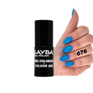 Layla Layba Smalto Gel Polish Uv Per Unghie Semipermanente Summer Rain N 676 - Foto 1 di 3