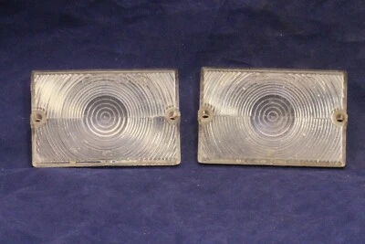 一对正品原始设备制造商 1960 福特猎鹰停车定向灯镜头 FTPT-60 FTPT 60 — 第 1/4 张图片