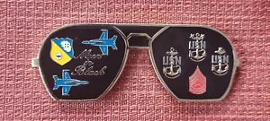 Blue Angels F/A-18E Super Hornet USMC "Men In Black" US Navy CPO Challenge Coin - Bild 1 von 3