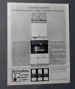 PUB PUBLICITE ANCIENNE ADVERT CLIPPING 310817 / CUISINIERE ELGA DE SCHOLTES - Bild 1 von 1