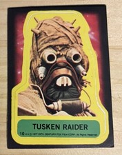 1977 Topps STAR WARS Blue Series - Tusken Raider # 10 Sticker!!