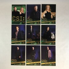 CSI LAS VEGAS SERIES 3 Strictly Ink 2006 Complete "FOIL" Chase Card Set #F1-#F9