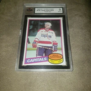 1980-81 O Pee Chee hockey #195 Mike Gartner rookie KSA 9 Mint Capitals Rangers - Picture 1 of 4