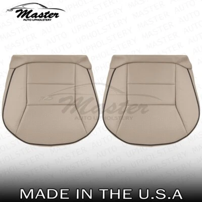 Подходит для Land Rover Discovery 1999 - 2002 годов выпуска передние нижние перфораторы багамские бежевые чехлы на сиденья - Изображение 1 из 4