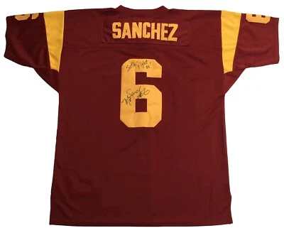 Signed Gridiron Greats MARK SANCHEZ #6 USC Trojans Jersey Adult Size 52 - Image 1 of 4