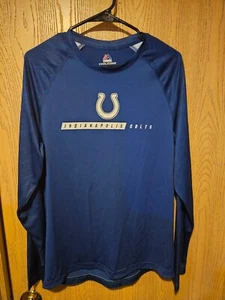 Camisa de manga larga azul de los Indianapolis Colts NFL Majestic Cool Base para hombre M - Imagen 1 de 6