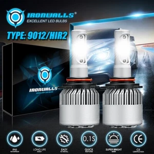 Kits de conversión de bombillas LED 9012 HIR2 6000K haz alto o bajo 1000000LM - Imagen 1 de 12