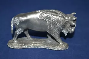American Collectible Guild Pewter Buffalo 1987 de colección - Imagen 1 de 8