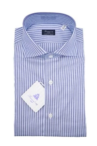 Neu FINAMORE Napoli HANDMADE Kleid EDUARDO Shirt Größe 16 US 41 EU (FIN277) - Bild 1 von 2