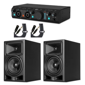 2x RCF AYRA PRO6 6.5" Active Studio Monitor w/ RCF TRK PRO2 USB Audio Interface - Picture 1 of 11