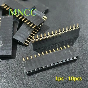 1pc-10pc Female 13 Pin Single Row Socket Header Pins Straight 2.54mm Pitch 0.1" - Picture 1 of 4
