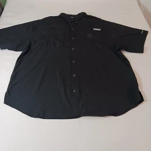 Columbia FM7266 Para hombres XL Camisa Negra PFG Ventilada Pesca Manga Corta Pecho 53" - Imagen 1 de 18