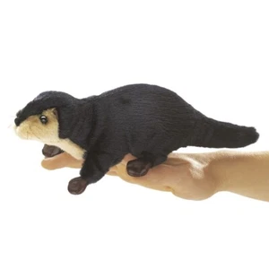 Mini Flussotter Folkmanis Fingerpuppe Plüschtier Stofftier Otter 2684 - Bild 1 von 2