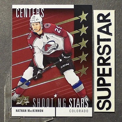 NATHAN MacKINNON  2019/20 Upper Deck Shooting Stars RED #SSC5 Colorado Avalanche - Image 1 of 2