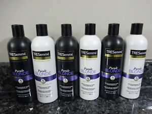 6 TRESemme Pro Collection PURPLE BLONDE 3 Shampoo & 3 Conditioner 20 FL oz. NEW